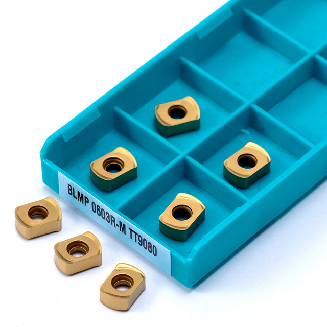 High wear-resistant carbide CNC milling inserts designed for precision cutting high-speed milling and stable performance in metal machining