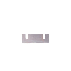Front view of U shaped food grade stainless serrated blade for carton sealing machine
