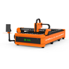 Front view of XQL-3015F 2kW CNC fiber laser cutting machine with automatic focusing head and integrated compact design for industrial metal cutting