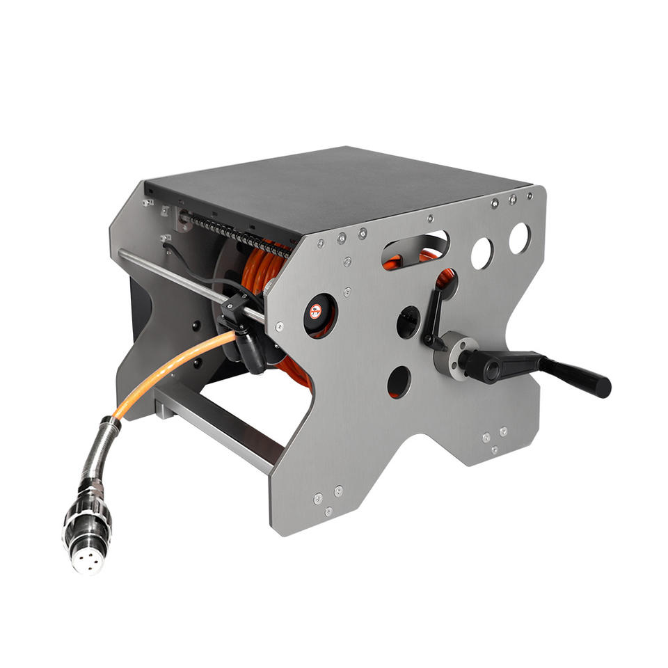 Sewer inspection robot with tablet control and all-metal IP68 waterproof body