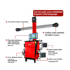 3D dynamic simulation wheel alignment interface for fast and accurate vehicle adjustment