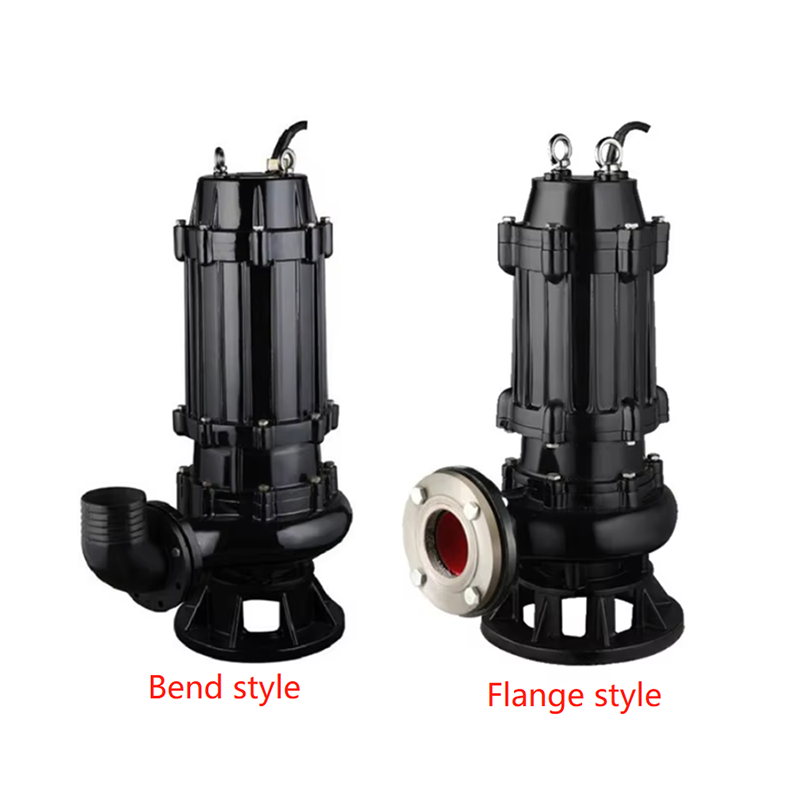 Cutting submerged pump designed for solid and fiber handling