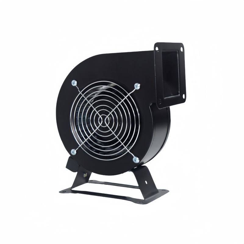 220V AC electric air blower front view 60W compact industrial blower with metal impeller