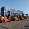 double fork battery-powered forklift for logistics