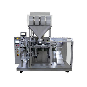 Automatic filling and sealing machine for premade plastic bags used in small businesses