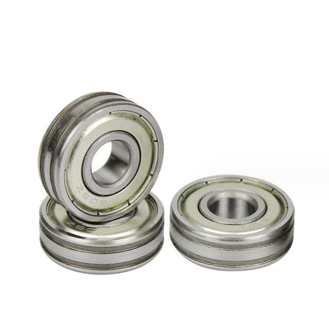 High speed precision micro bearing front view for compact motor systems