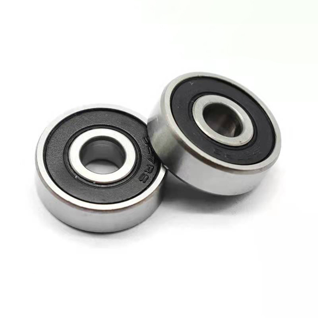 Front view of miniature motor deep groove ball bearing for high speed use
