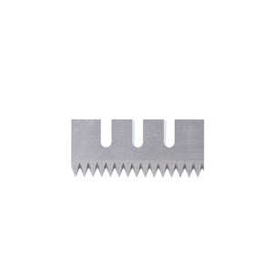 Front view of stainless steel serrated blade for food sealing machine