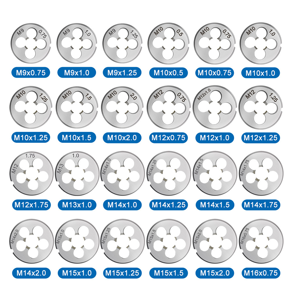 M2-M52 Multi-Specifications Manual Thread Metric Round Dies