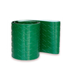Green herringbone belt