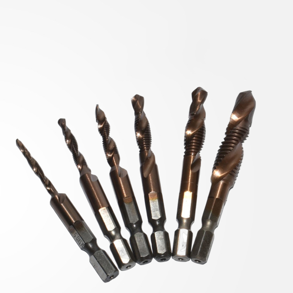 High Speed Steel Cobalt Containing Hexagonal Shank Composite Tap Drill Bit