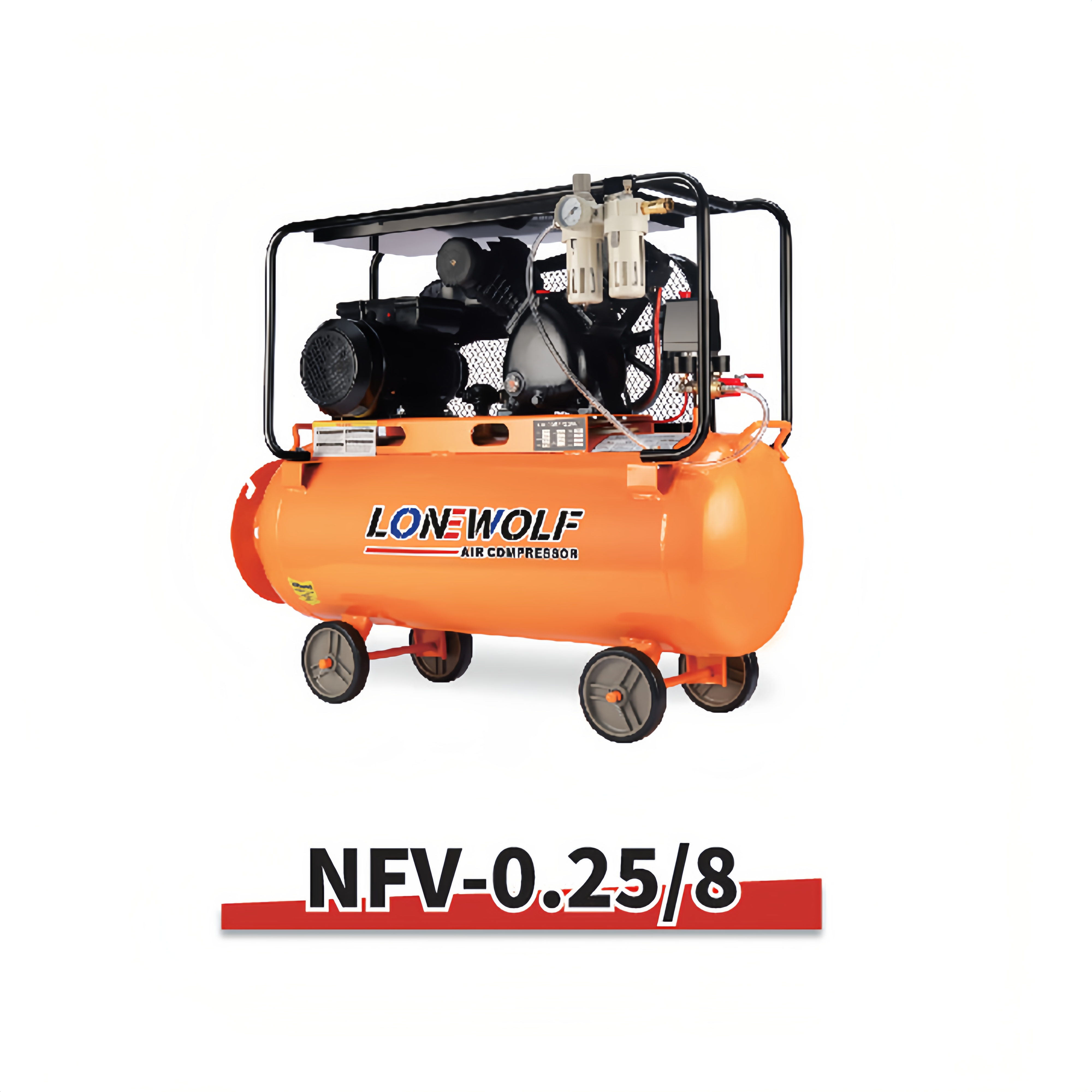 High performance belt driven compressor 8 bar mini kompresor