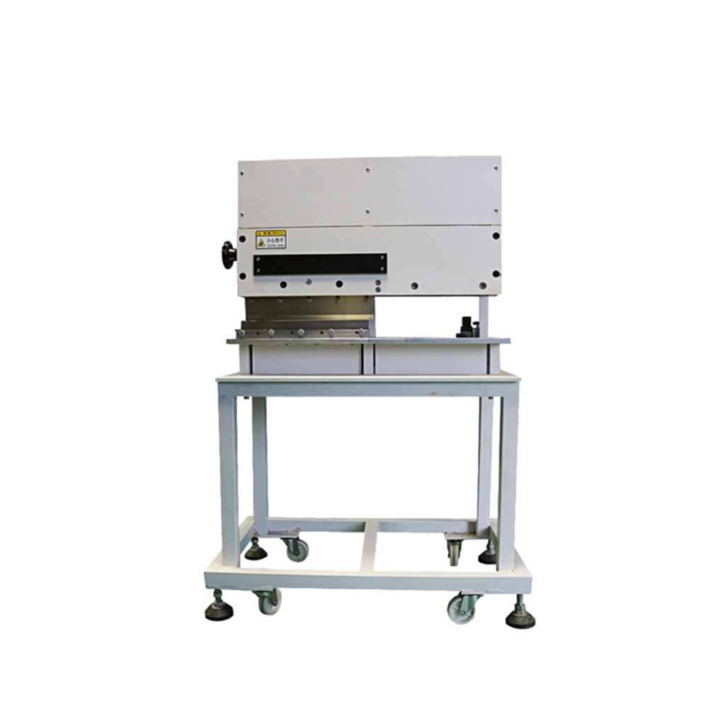 Precision pneumatic PCB separator with high-speed steel blades and dust-free linear cutting motion