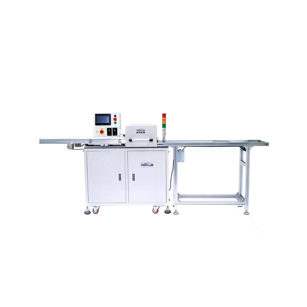 Front view of XONJE XJVC-5 automatic PCB cutting machine with multi blade groups for high-speed panel separation