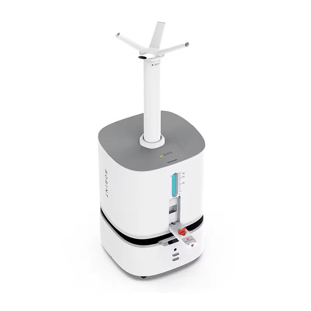 Autonomous mist disinfection robot with LiDAR and fine-particle spray