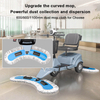 curved mop floor cleaner for dust removal and deep scrubbing