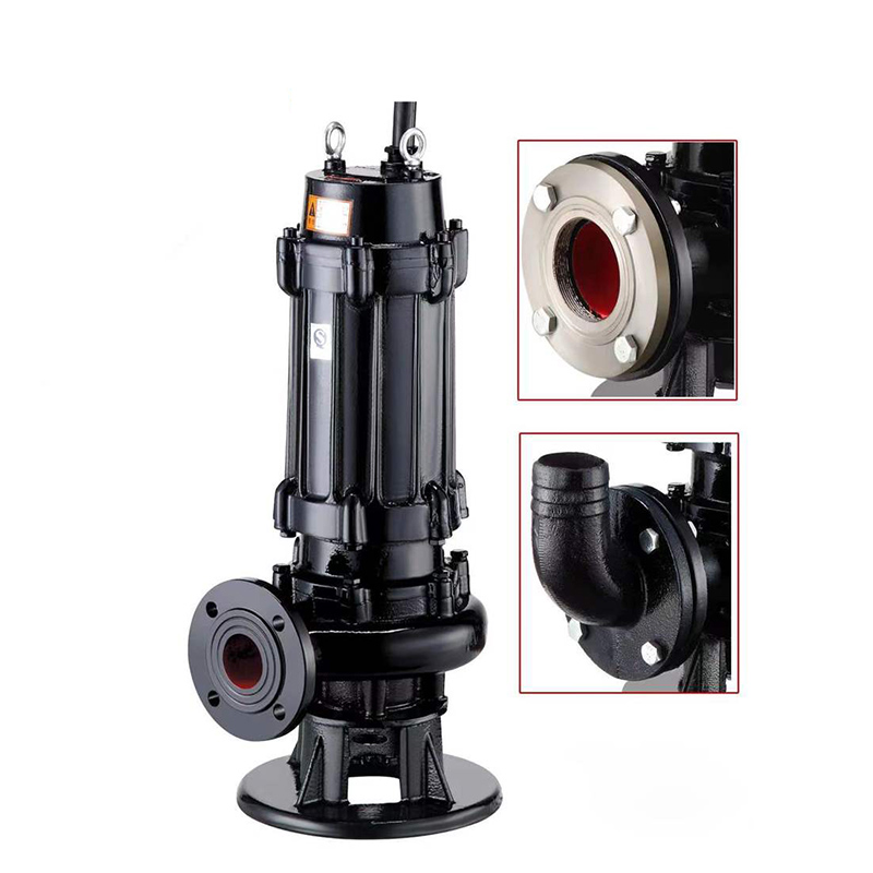 Non clog submersible pump designed for solid and fiber containing wastewater