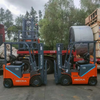 maneuverable electric wheel forklift for narrow aisle lifting