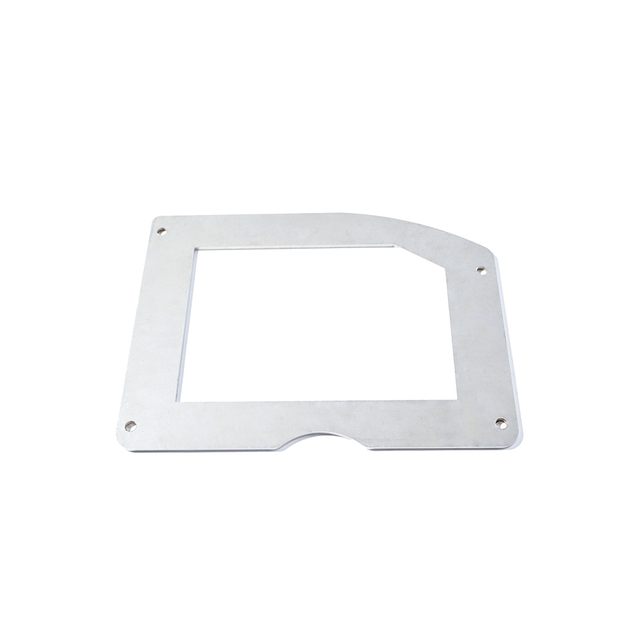 Front view of stainless steel blade for food packaging and processing machinery