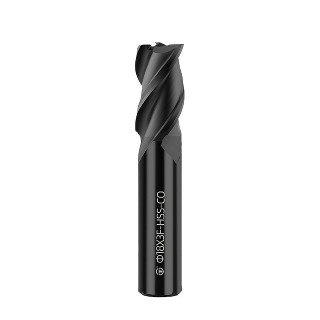 Customizable Nitrided Black Coating Super-Hard High-Speed Steel Two-Flute Milling Cutter