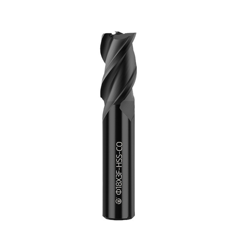 Customizable Nitrided Black Coating Super-Hard High-Speed Steel Two-Flute Milling Cutter