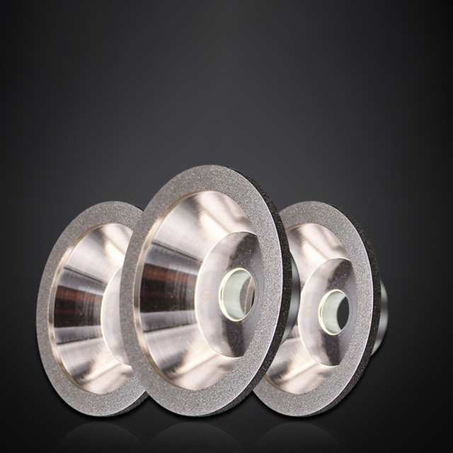 Electroplated diamond bowl grinding wheel for precision knife sharpening