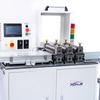 Automatic V-cut machine with real-time monitoring interface and adjustable blade spacing for precise PCB splitting