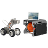 Four-wheel pipe crawler robot with HD camera for underground inspection