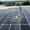Lightweight rooftop solar cleaning machine achieving 400m² per hour efficiency