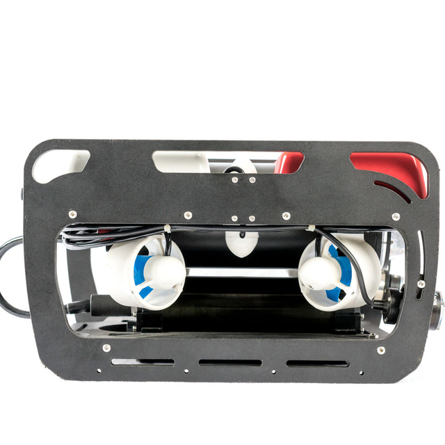 Professional ROV underwater drone with 300m depth capability, HD camera, dual LED lights, and smart sensors for marine inspection and fish detection.