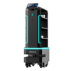 AI food delivery robot with smart navigation and multi-tray design