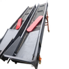 Adjustable height belt conveyor for warehouse, construction, and logistics applications