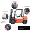 lateral displacement forklift for precise pallet positioning