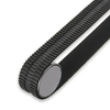 Black rubber positioning belt