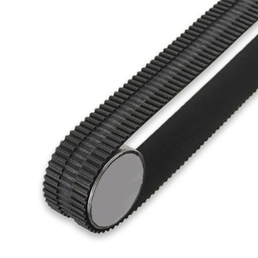Black rubber positioning belt