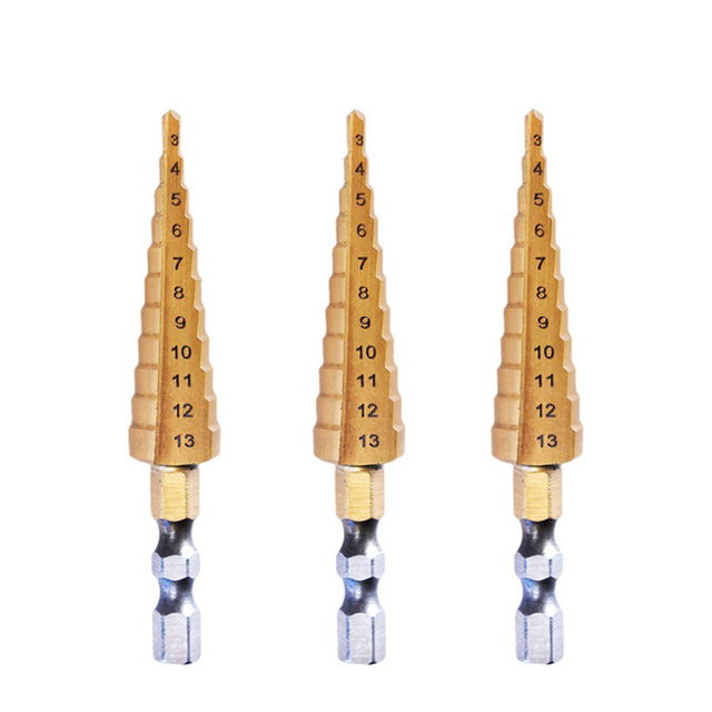 3-13mm Step Drill Hexagonal Shank Drill Bit