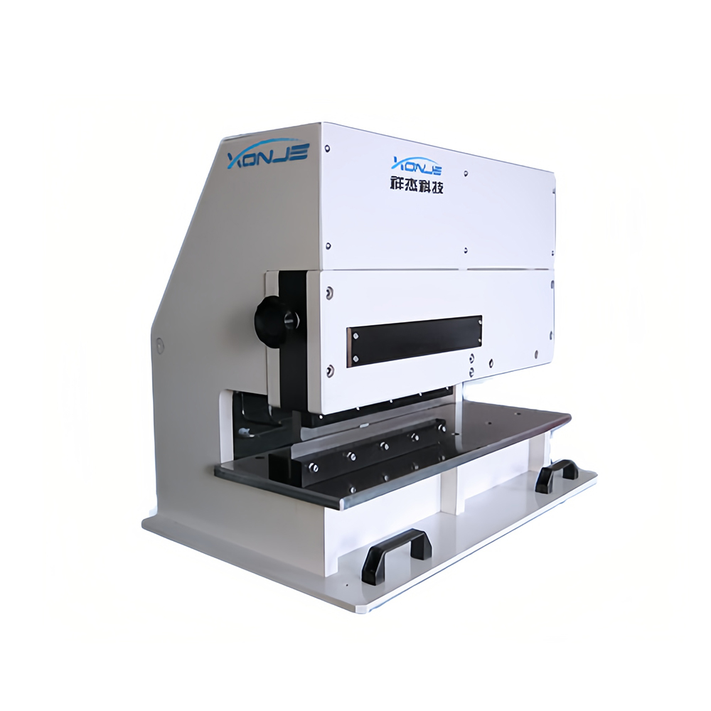Front view of XONJE XJVC-3L infinite length PCB separator with pneumatic control and linear stress-free cutting design