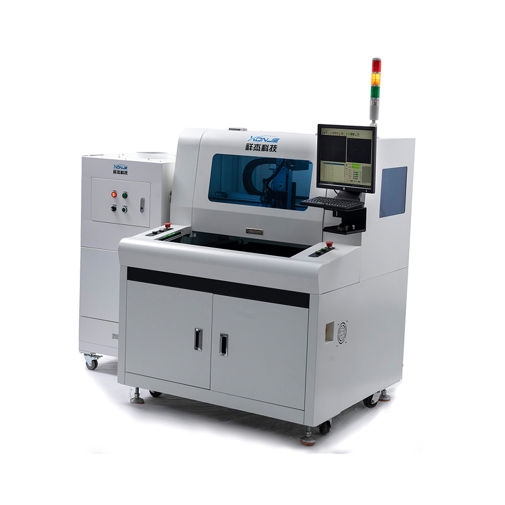 Dual-table PCB milling cutter with WIN7 CCD path programming, automatic geometric alignment, and high-speed spindle design