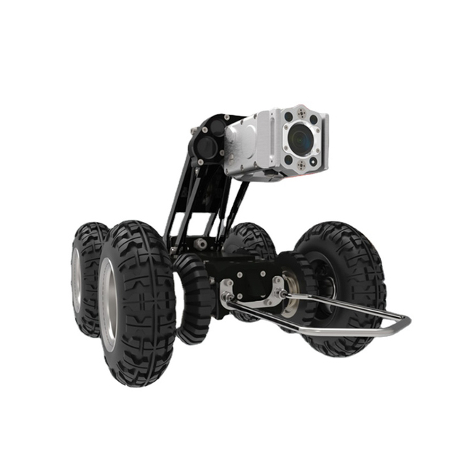 Industrial pipe crawler robot with HD camera and wireless control system