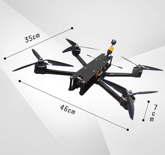 7-inch long range FPV drone with heavy lift motors and night vision
