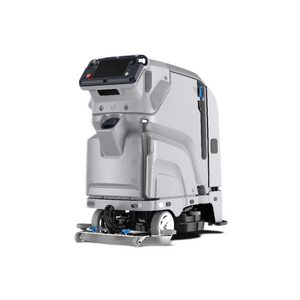 commercial sweeping and vacuuming robot with large water tanks