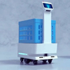 Industrial AGV logistics robot with LiFePO4 battery and auto-charging