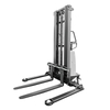 semi electric lead acid pallet stacker forklift for warehouse handling