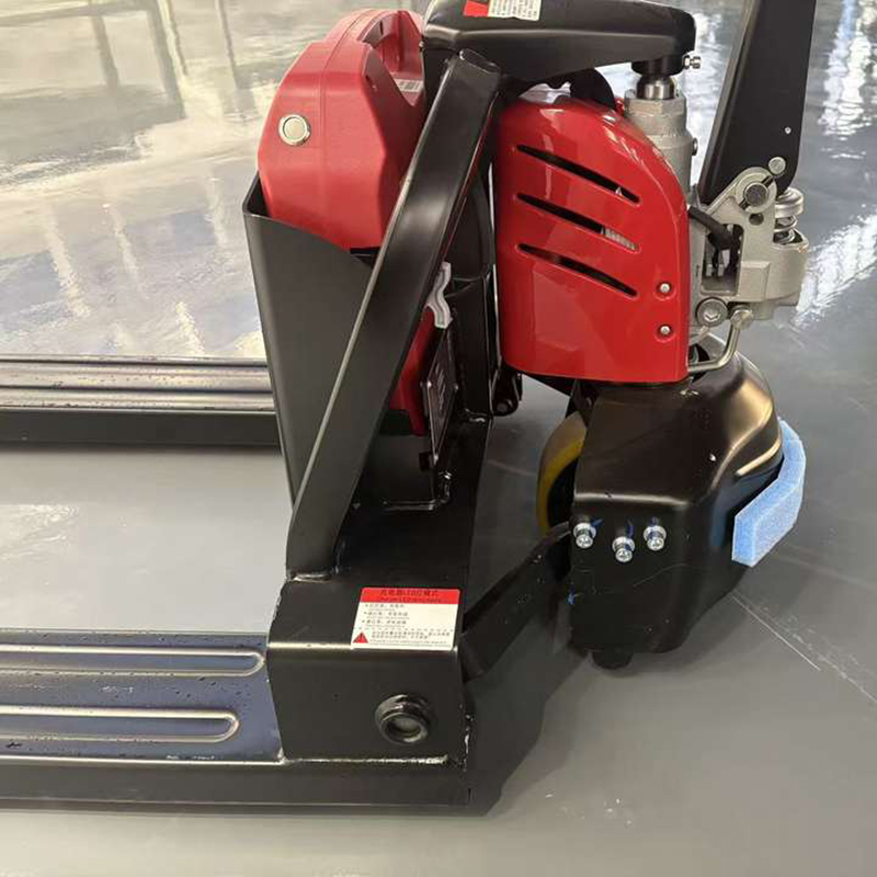 Electric pallet truck designed for industrial warehouse material handling