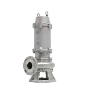 Vertical submerged pump for sewage mixing and wastewater discharge