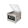 Electric vacuum packing machine with durable stainless steel construction for sealing food and daily commodities.