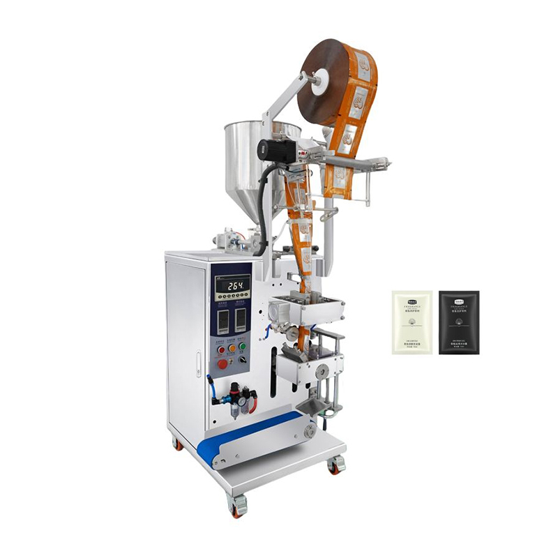 Semi-automatic sachet filling and sealing machine for cream, lotion, and liquid products