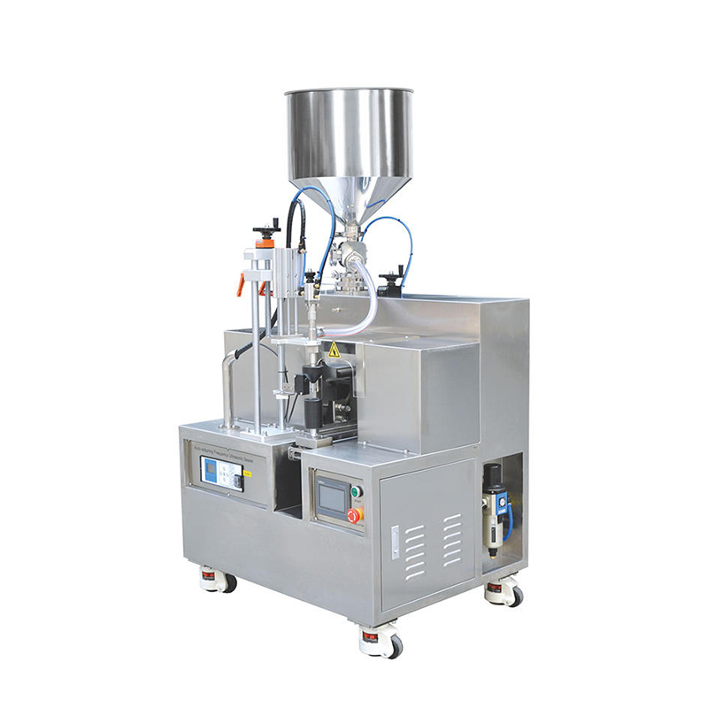 Automatic tube filling and sealing machine for chemical and cosmetic paste
