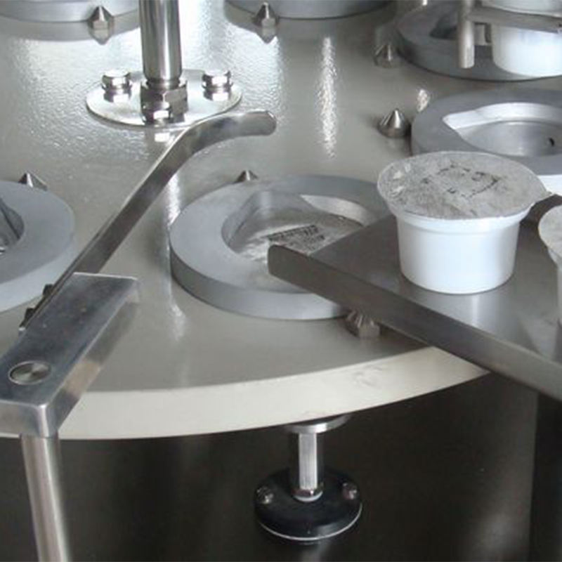 Electric automatic cup filler and heat sealing equipment for plastic and paper cup