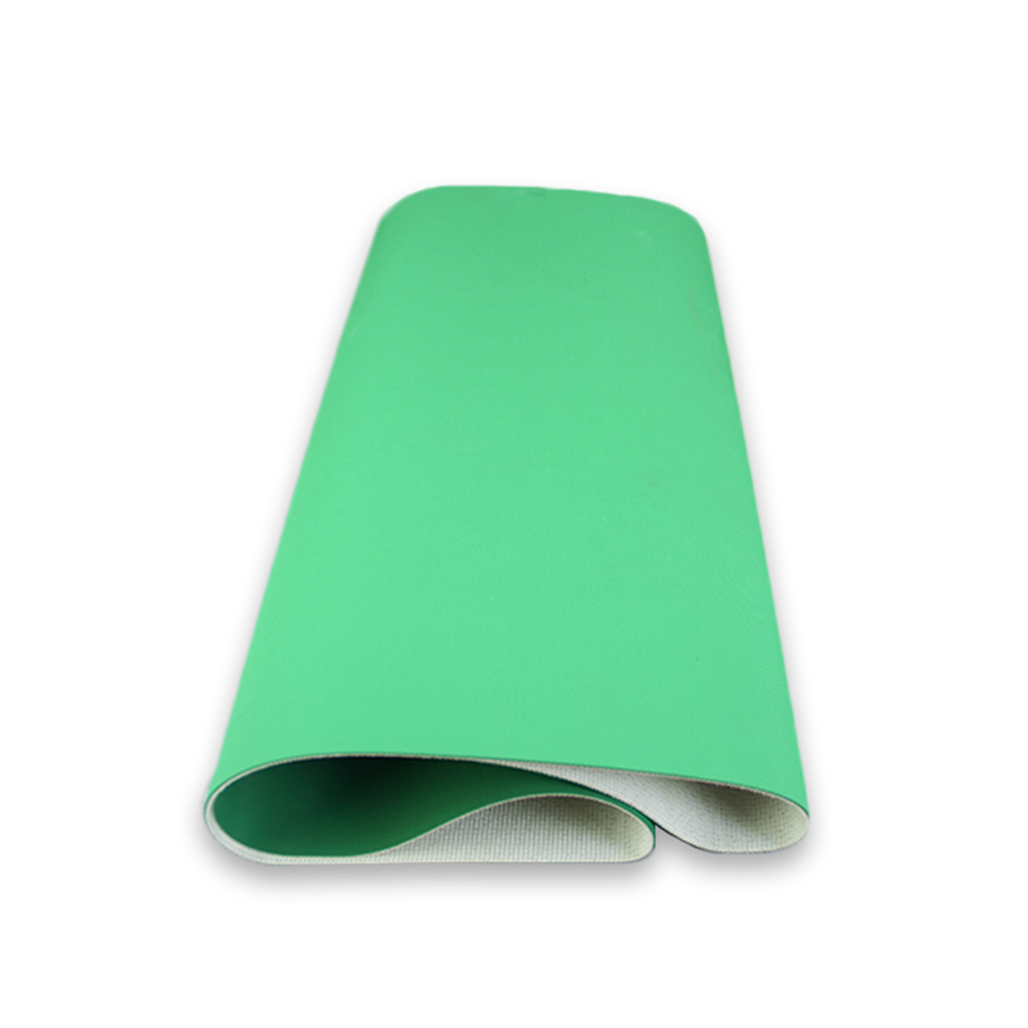 Green rubber and plastic conveyor belt